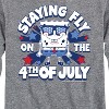 Boys' - SpongeBob SquarePants - Fly on the 4th of July Long Sleeve Graphic T-Shirt - 2 of 4