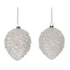Transpac Glass 3.25 in. Multicolored Christmas Painted Pinecone Ornament Set of 2 - 2 of 3