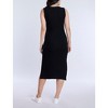 Women's Sleeveless Rib Knit Midi Dress | Motherhood Maternity - image 2 of 4