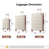 3-Piece Matching Hardshell Luggage Set,Checked Suitcases Expandable Lightweight Spinner Suitcases with TSA Lock (20"/24"/28")-Cuddlewood - 4 of 4