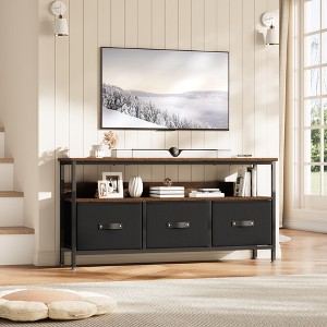 55 Inch TV Stand for Living Room, TV Stand with 3 Drawers, Compact Entertainment Center with Storage Solutions - 1 of 4