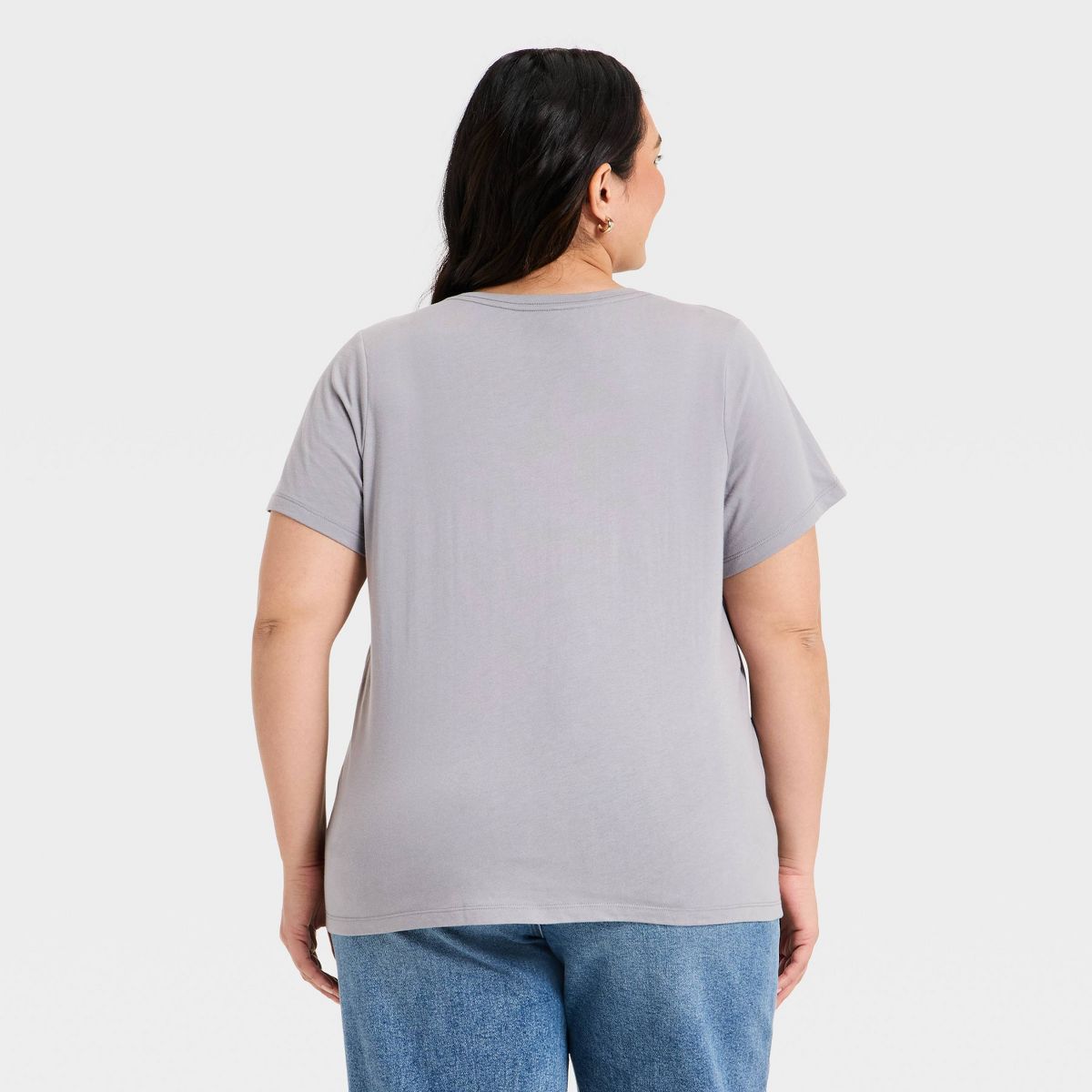 Women's Short Sleeve V-Neck T-Shirt - Ava & Viv™ - thumbnail 5