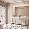 Rectangular Framed Tempered Glass Wall-Mounted Bathroom Vanity Mirror - 4 of 4