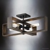 Urban Ambiance Luxury Minimalist Indoor Ceiling Light,  9-1/4''H x 24"W x 24''D,  Matte Black Finish, UHP4917 - 3 of 4