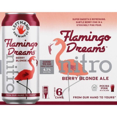 Left Hand Flamingo Dreams Nitro Berry Blonde Ale Beer - 6pk/13.65 fl oz Cans