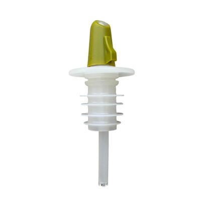 Pouro Oil & Vinegar, Spirits, Liquor, Wine Bottle Pourer Spout,Twist to Open and Pour, Twist to Close and Store Green