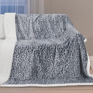 Lomsoe Christmas Throw Blanket for Couch, Holiday Christmas Reindeer Snowflakes Flannel Blanket, Soft, Cozy, Warm Winter Throw Decor. - 1 of 4