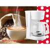 Betty Crocker 12-Cup Drip Coffee Maker with Heat Resistant Glass Carafe, Removable Filter Holder, Water Level Gauge, Non-Stick Warming Plate, White - 4 of 4