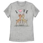 Women's Bambi Valentine's Day Bambi and Faline Love T-Shirt