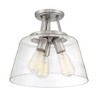 Savoy House Calhoun 3 - Light Semi-Flush Mount in  Satin Nickel - 4 of 4