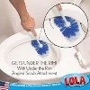 Lola Products Classic Toilet Brush w/Under-The-Rim Scrubber, deep Cleans The Entire Toilet Bowl, Non-Slip Handle w/Rubber Comfort Grip, 6 Pack - 3 of 4