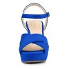 Allegra K Women's Buckle Closure Platform Chunky Heels Slingback Sandals - 2 of 4