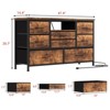 8 Drawer Dresser TV Stand for 55 inch TV, Wood Top Media Console with Storage Organizer for Bedroom Living Room Entryway - 3 of 4