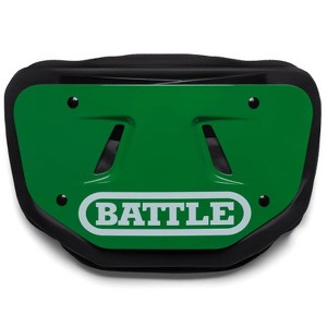Battle Sports Youth Team Color Back Plate with BATTLE Logo - Kelly Green/White - 1 of 1