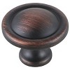 Elegant Lighting Garlande 1.2Inch Diameter Oil-rubbed Bronze Mushroom Knob Multipack (Set of 10) - 4 of 4