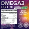 Omega-3 Gummies, Fish Oil Gummies for Adults & Kids, Vitamins, EPA & DHA Fish Oil Fatty Acids Gummy Supplement - 120 Gummies By Nature's Nutrition - 2 of 4