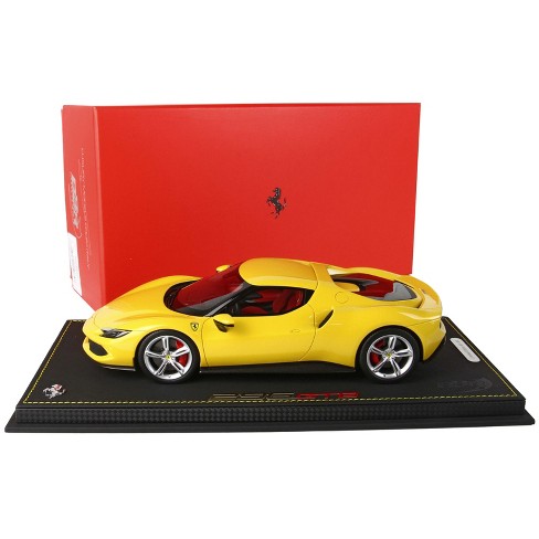 Ferrari 296 GTB Giallo Modena Yellow with DISPLAY CASE Limited Edition to  99 pieces Worldwide 1/18 Diecast Model Car by BBR