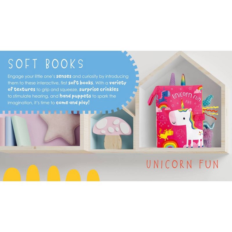 Make Believe Ideas Unicorn Tails Soft Cloth Book, 5 of 7