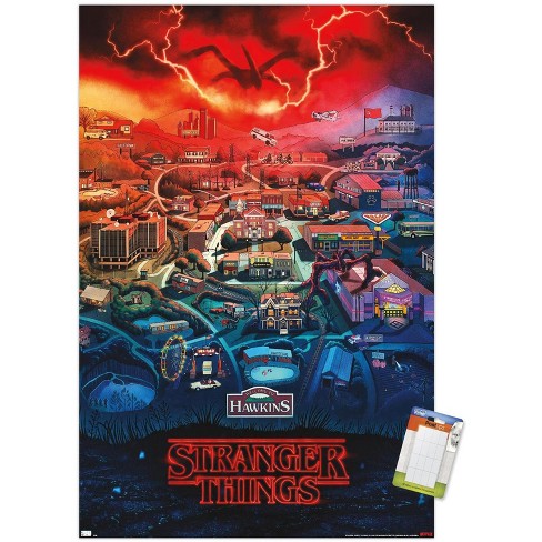 Trends International Netflix Stranger Things: Season 4 - The Piggyback  Framed Wall Poster Prints White Framed Version 22.375 X 34 : Target