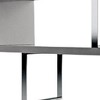 HomeRoots 67" Gray And Silver Metal and Wood Three Tier Etagere Bookcase - 4 of 4