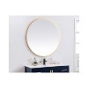 Elegant Lighting Pier 30x36 inch LED Mirror with Adjustable Color Temperature 3000K/4200K/6400K in Brass - 4 of 4