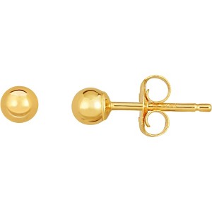10k Yellow Gold Ball Stud Earrings - 1 of 3