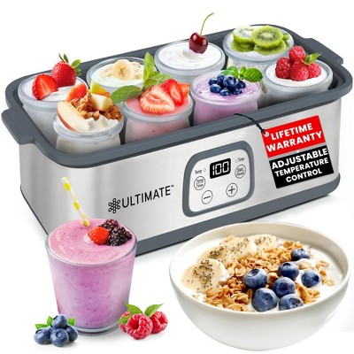 Ultimate Probiotic Yogurt Maker with Adjustable Temperature & Time Control - Make Trillions of Live Probiotics & Get Better Gut Health