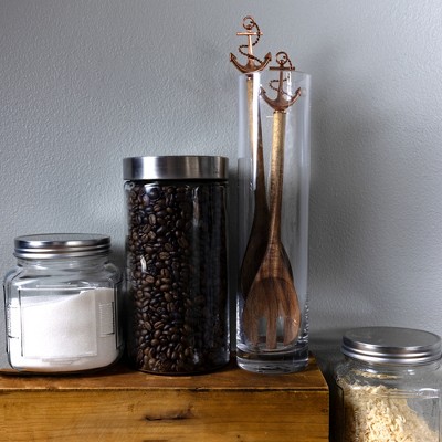 Pavilion Gift Company Anchor - 13" Acacia 2 Piece Utensil Set - Kitchen Utensil Sets — фото 2