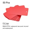 Unique Bargains Blank Waterproof Outdoor Eyelet Hole Plastic Shipping Tags 50 Pcs - 2 of 4
