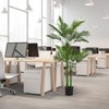 Okak 5.2/6FT Artificial Tropical Palm Tree, Realistic Lifelike Faux Indoor Potted Plant with 11 Green Leaves, Faux Tree for Office, Home - 2 of 4