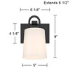 Possini Euro Design Possini Euro Barnes 9" High Black Wall Sconce - 4 of 4