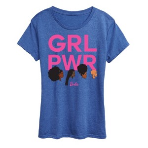 Women's - Barbie - Grl Pwr Grid -Adult Women's Short Sleeve Graphic T-Shirt Short Sleeve Graphic T-Shirt - 1 of 4