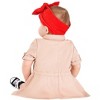 HalloweenCostumes.com 0-3 Months Girl Ghostbusters Girls Infant Dress Costume., Black/Red/Brown - 2 of 4