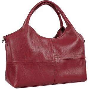 Vegan Leather Purses for Women with Detachable Satchel Strap, Ladies Handbags - 1 of 4