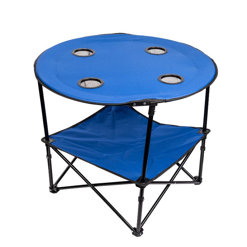 Lexi Home Durable 28" Round Folding Table with Carry Bag, 2 of 7