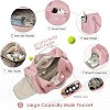 Luupatchy Women's Gym Tote Duffle Bag With Wet Pocket & Shoe Compartment, Airplane-Friendly Carry-On for Travel/Dance/Ballet/Overnight - 3 of 4