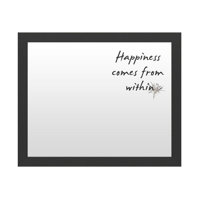 Trademark Fine Art Dry Erase Marker Board with Printed Artwork - Design Fabrikken 'Happiness Fabrikken' White Board