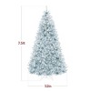 Best Choice Products Pre-Lit Ice Blue Christmas Tree, Artificial Full Holiday Decoration w/ Incandescent Lights - 2 of 4