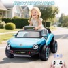 Licensed Volkswagen Beetle Ride-On Car for Kids, 12V Electric Vehicle, 4-Wheeler Toy Car with Remote Control, LED Lights, Music Player - 4 of 4