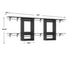 Aheaplus 96'' Wall-mounted Closet Storage Organizer,  Floating Closet System with Cuttable Shelves and Extendable Hanging Rods - 3 of 3
