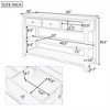 COWLOWN Console Table with 3 Drawers & 2 Shelves, Solid Frame for Living Room & Entryway - 2 of 4
