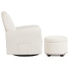 Evolur Vienna Swivel Glider with Ottoman - 2 of 4