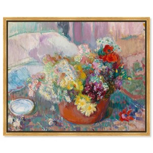 Art Remedy Magnus Enckell - Flowers 1913 Rustic Chic Farmhouse Wall Art Framed - 1 of 4
