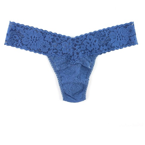 Hanky Panky Women's Daily Lace Petite Thong - One Size - Storm