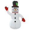 Inflatable Snowman Multicolor Oxford Fabric with PU Coating Medium - 4 of 4
