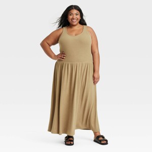 Women's Drop Waist Knit Midi Slip Dress - Universal Thread™ - 1 of 3