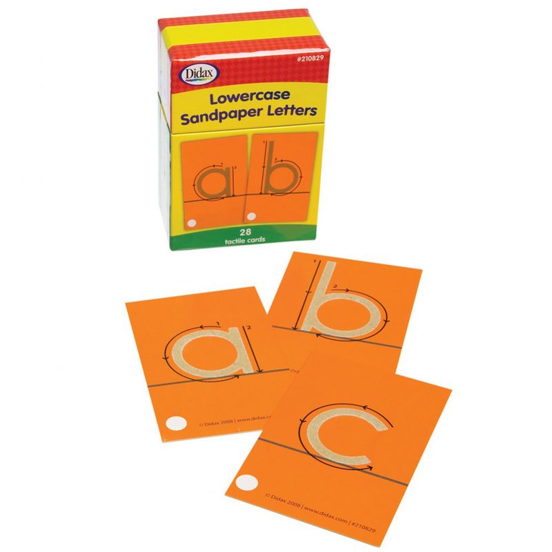Didax Sandpaper Letter Set - Upper and Lowercase Letters 54 Pieces, 3 of 4