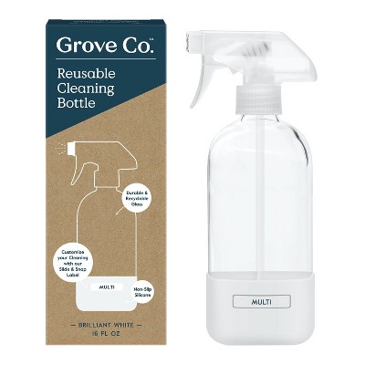 Grove Co. Reusable Cleaning Glass Spray Bottle White Target