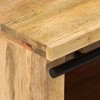vidaXL TV Cabinet Natural Mango Wood Solid Mango Wood Sliding Components - 4 of 4