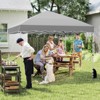 Tangkula 10 X 10 FT Pop up Canopy Tent Portable Foldable Patio Shelter w/ Wheeled Bag - 3 of 4